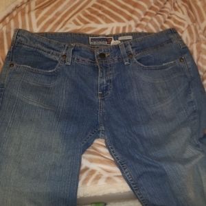 Old navy blue jeans